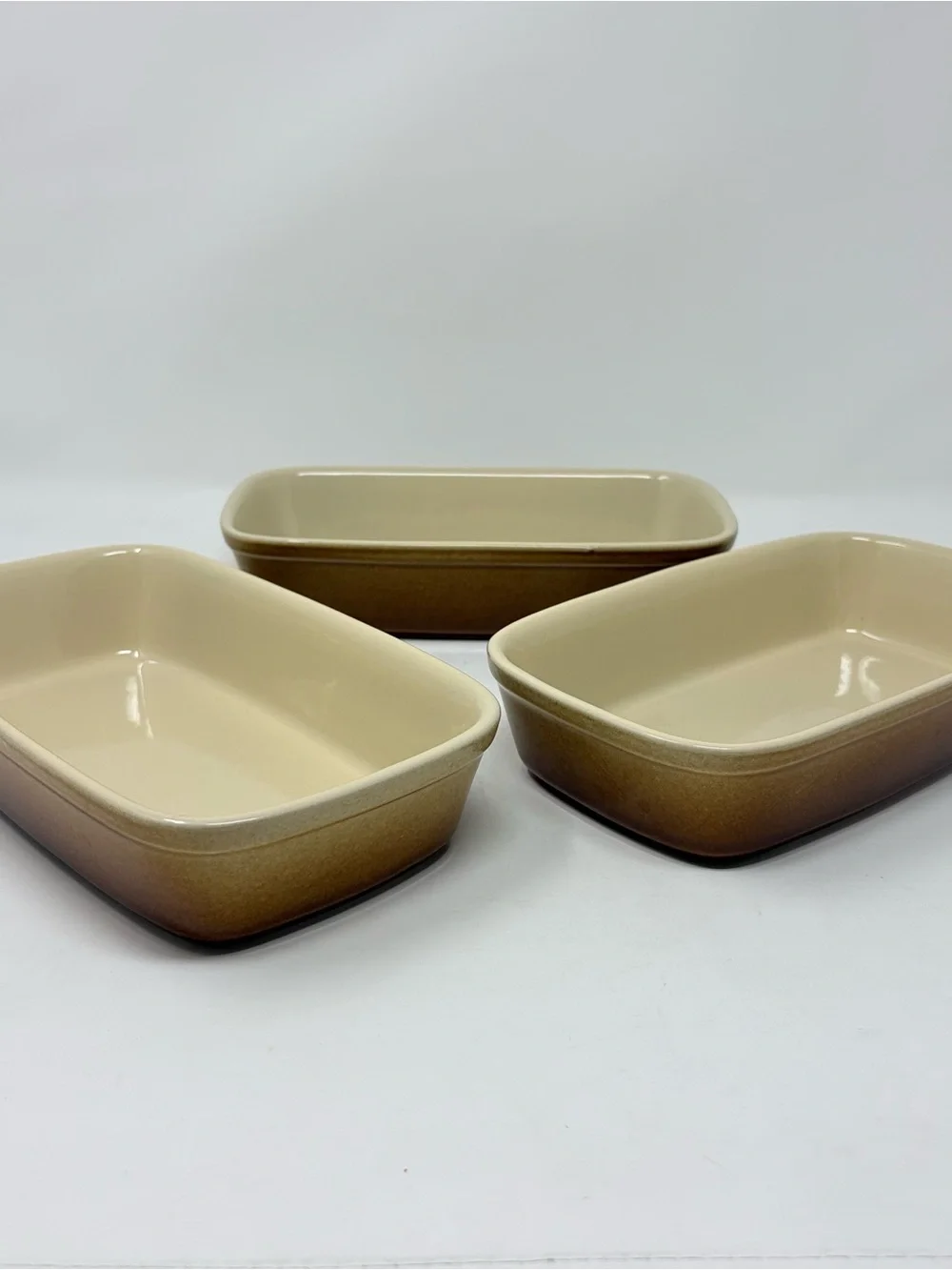 Set of 3 Stoneware Rectangular Baking Dish 8.75”x5”